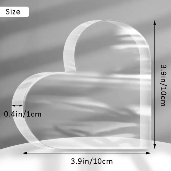 Praise God Inspirational Glass Heart - Picture 3 of 3